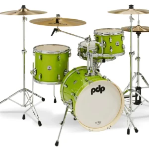 Bateria PDP New Yorker 4 Cpos Electric Green Sparkle PDNY1604EL